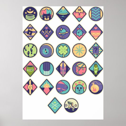 Lumberjanes Patches Poster (Voorkant)