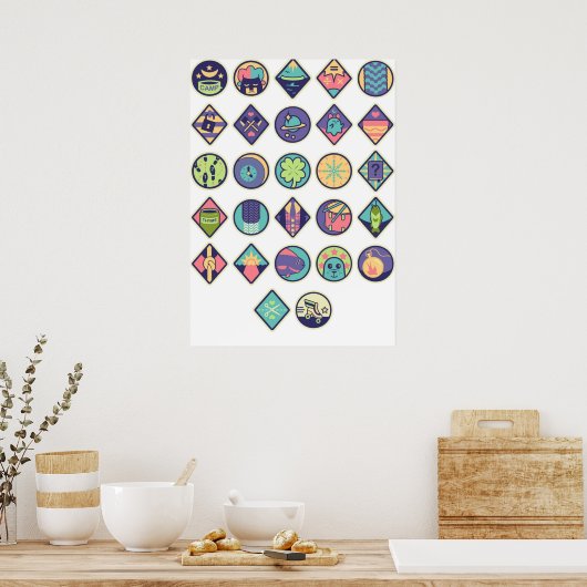 Lumberjanes Patches Poster (Keuken)