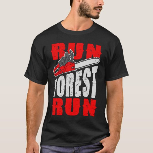 Lumberman Lumberjack Logger Arbor runnen T-shirt (Voorkant)