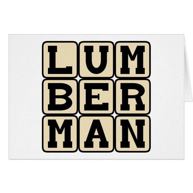 Lumberman, Timber Cutter (Voorkant Horizontaal)