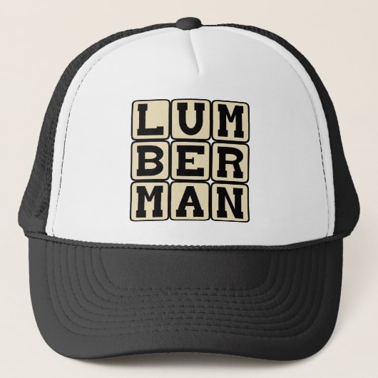 Lumberman, Timber Cutter Trucker Pet (Voorkant)