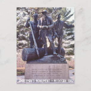 Lumberman's Monument Michigan Briefkaart