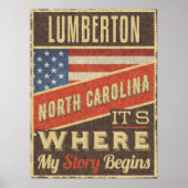 Lumberton North Carolina Poster (Voorkant)