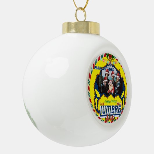 Lumbre Ceramic Ball Ornament (Links)