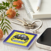 Lumbre Heart (dubbelzijdig) vierkant, acryl Sleutelhanger (Voorkant Rechts)