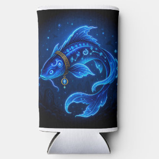 Lumenfin Neon Blauwe Fantasievis Seltzer Blikjeskoeler