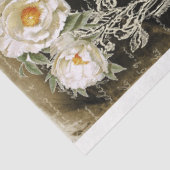 Lumière et piriines Chandelier & Peonies Decoupage Tissuepapier (Detail)