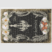 Lumière et piriines Chandelier & Peonies Decoupage Tissuepapier (Voorkant)