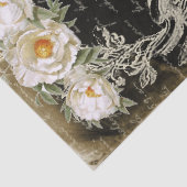 Lumière et piriines Chandelier & Peonies Decoupage Tissuepapier (Detail)