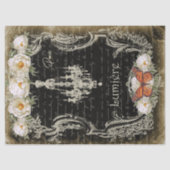 Lumière et piriines Chandelier & Peonies Decoupage Tissuepapier (Voorkant)