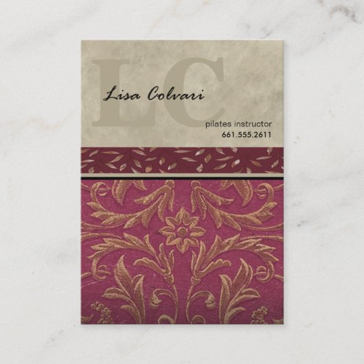 Lumiére Professional Custom Baroque Visitekaartje (Voorkant)