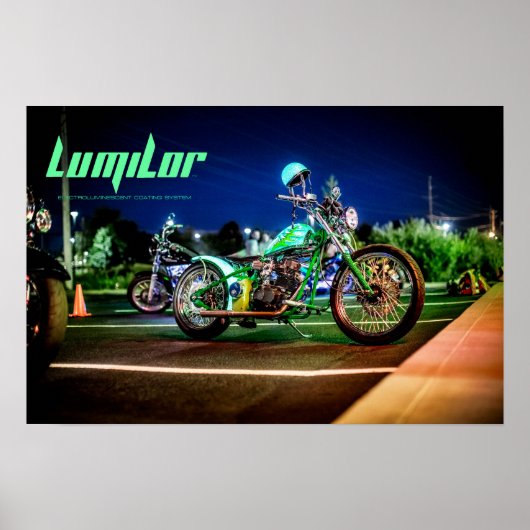 LumiLor Dragon Bike Poster (Voorkant)
