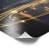 Lumina Arbor – Ethereal Golden Tree Poster (Hoek)