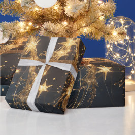 Lumina Arbor – Golden Tree Gift Wrap Cadeaupapier
