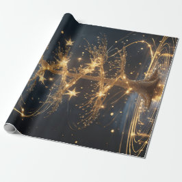 Lumina Arbor – Golden Tree Gift Wrap Cadeaupapier