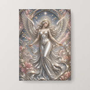 Lumina Ascendant – Hemels Engel Portret Button