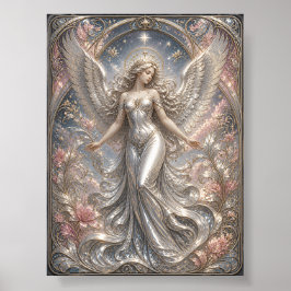 Lumina Ascendant – Hemels Engel Portret Poster