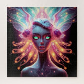 Lumina Fairy Portrait - ETHERISCHE Glowing Fantasy Legpuzzel (Verticaal)