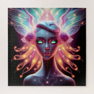 Lumina Fairy Portrait - ETHERISCHE Glowing Fantasy Legpuzzel