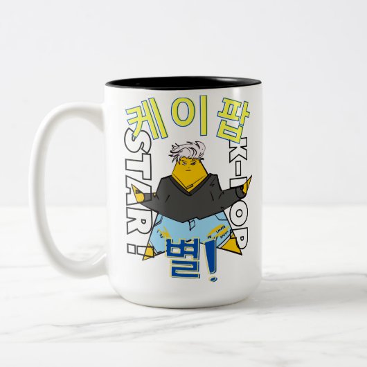 LUMINA K-Pop Idol Mug Tweekleurige Koffiemok (Links)