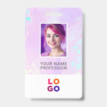 Lumina Opal Bedrijfslogo, Foto, Qr Code, Naam ID