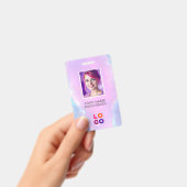 Lumina Opal Business Logo, foto, QR-code, naam-ID Badge (Handheld)