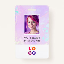 Lumina Opal Business Logo, foto, QR-code, naam-ID