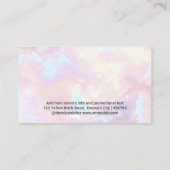 Lumina Opal | Pearlescent Professional Logo Visitekaartje (Achterkant)