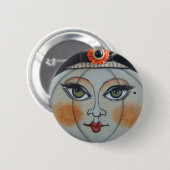 Lumina Pumpkin Halloween Ronde Button 5,7 Cm (Voorkant /achterkant)