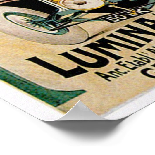 Lumina S.A. ~  Automobile Ad Poster (Hoek)