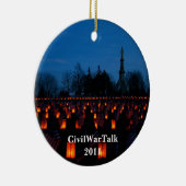 Luminair bij het begraafplaats van Gettysburg Keramisch Ornament (Rechts)