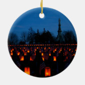 Luminair bij het begraafplaats van Gettysburg Keramisch Ornament (Achterkant)