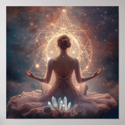 Luminair Kristal Meditatie Poster (Voorkant)