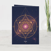 Luminair Mandala van Gouden Harmonie Kaart (Achterkant)