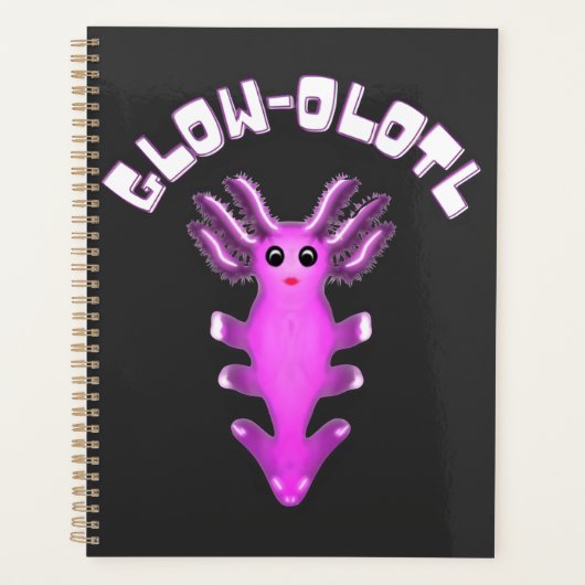 Luminair sterrenstelsel Axolotl Digitale Kunst Planner (Voorkant)