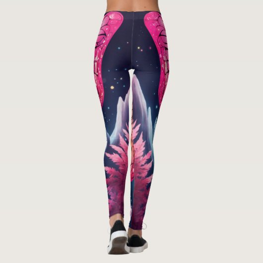 LuminaLegs: Verlicht uw stijl met Light-Manip Leggings (Achterkant)