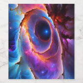 "Luminara" - Nebula en sterrenstelsels Wijn Etiket (Enkel label)