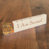 "Luminaries" Desk Name plate (Een verklaring afleg Naambordje (Zijkant)