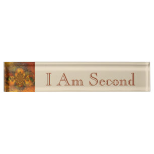"Luminaries" Desk Name plate (Een verklaring afleg Naambordje