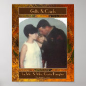 "Luminaries" Fall Wedding Gift Table Poster (Voorkant)