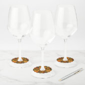 "Luminaries" (Fall Wedding) Labels van wijnglas (Set)