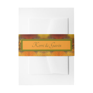 "Luminaries" (Herfst) Wedding Invitation Belly Ban Uitnodigingen Wikkel