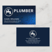 Luminescent Blue Flood Water druppels Visitekaartje (Voorkant / Achterkant)