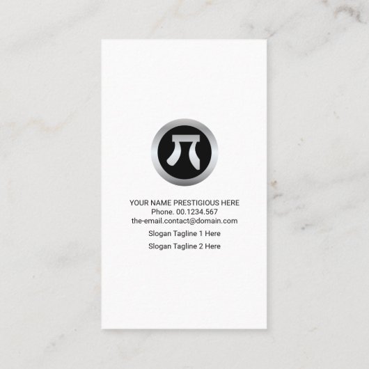 Luminescent Blue Mathematiques Numbers Wiskunde Tu Visitekaartje (Achterkant)