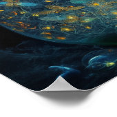 Luminescent Butterflies | Digitale kunst Poster (Hoek)