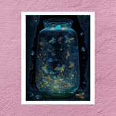 Luminescent Butterflies | Digitale kunst Poster