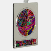 Luminescent Female Silhouette Banner Ornament Verzilverd Banner Ornament (Rechts)