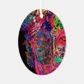 Luminescent Female Silhouette Metal Ornament (Voorkant links)