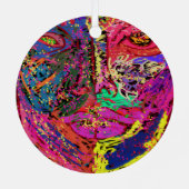 Luminescent Female Silhouette Metal Ornament (Achterkant)