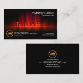 Luminescent Fiery Sound Waves Energetic Transport Visitekaartje (Voorkant / Achterkant)